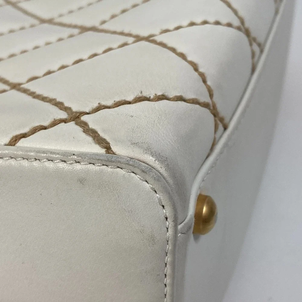 CHANEL Vintage White Bag